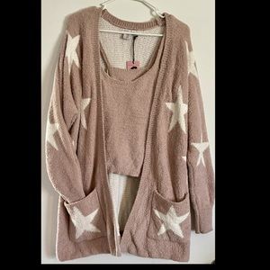 Sincerely Jules cardigan/ tank set